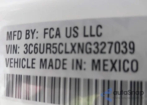 2022 Ram 2500 Tradesman 4X4 6'4 Box from USA, damaged, VIN 3C6UR5CLXNG327039